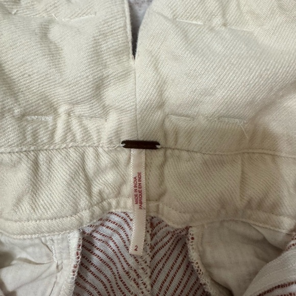 Free People Rumors Yarn Dye Harem Pant in Natural - Picture 3 of 4